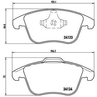 BREMBO FREN BALATASI ÖN FREELANDER II (LR004936)