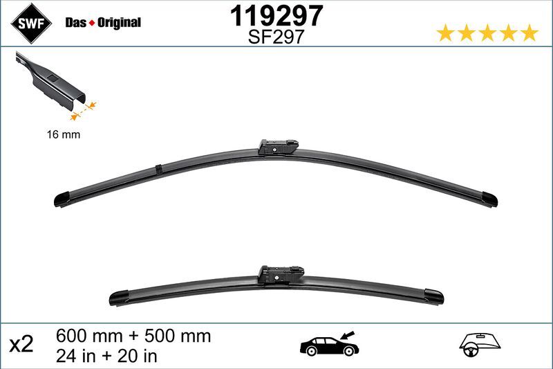 SWF SİLECEK TKM (600+500 MM) A4 A5 Q5 08> (8K1998002)