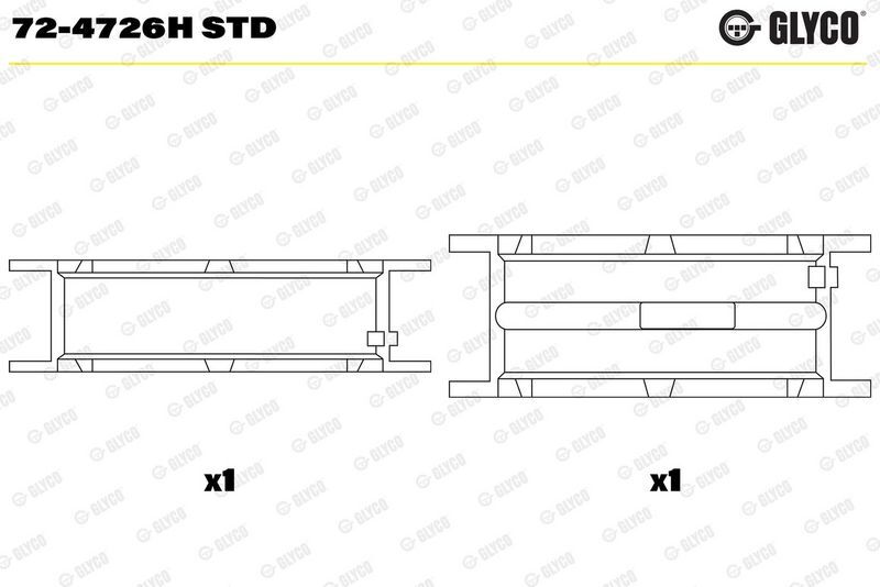 GLYCO ANA YATAK STD. M651. W204-212-SPRINTER-VİTO. ( KEP ) (A6510330401)