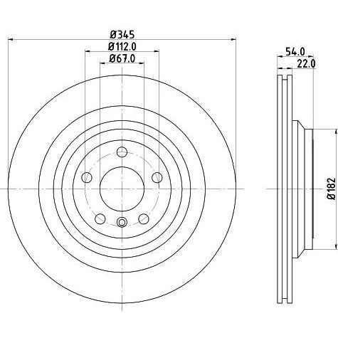BREMBO ARKA FREN DİSKİ. W166. (A1664230212)