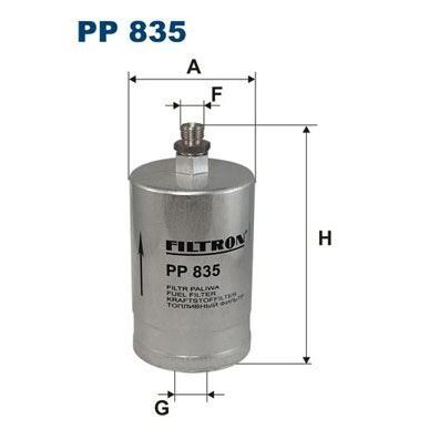FILTRON BENZİN FİLTRESİ 102/103 KÜÇÜK (A0024774501)