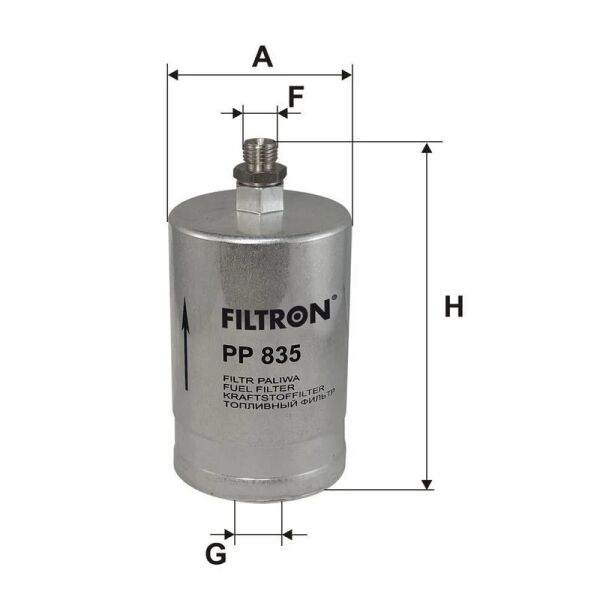FILTRON BENZİN FİLTRESİ 102/103 KÜÇÜK (A0024774501)