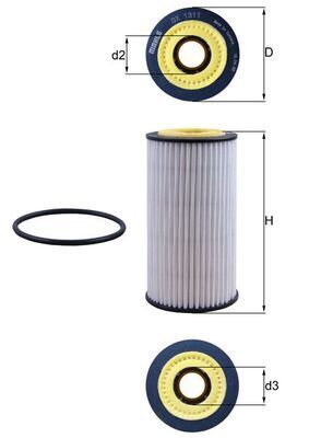 KNECHT YAĞ FİLTRESİ A4/A5/A6/A7/Q5 19> (059198405D)