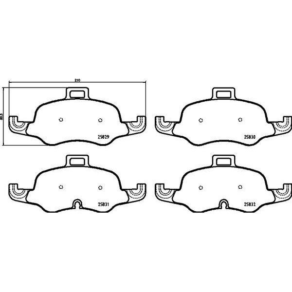 BREMBO FREN BALATASI ÖN TT 14> (8S0698151)
