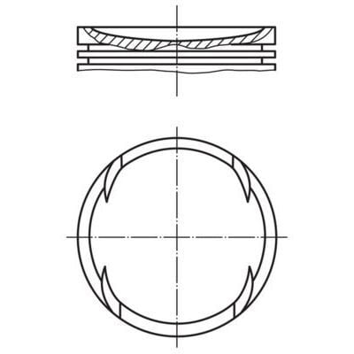 MAHLE PİSTON POLO 1,4 AHW-BBZ-AFH (76,51MM STD) (036107065AT)