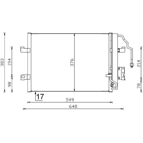BEHR KLİMA RADYATÖRÜ W168 (A1685000454)