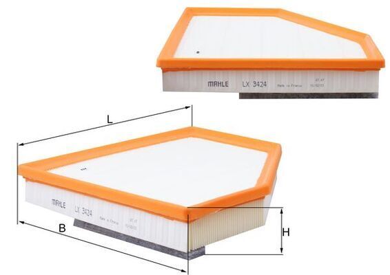 KNECHT HAVA FİLTRESİ F20/F21/F22/F23/F30/F31/F32/F33/F34/F36 (13718632502)