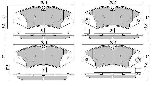 FREMAX ÖN FREN BALATASI. DISC.IV-SPORT. 3.0TD-3.6TD FDB4104. (LR021253)