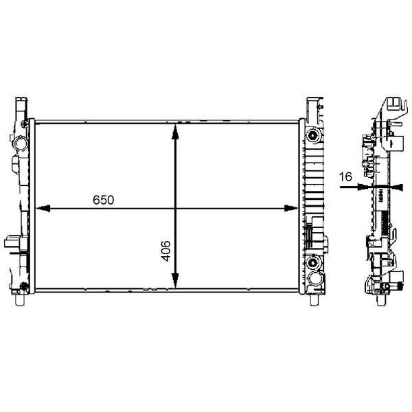BEHR SU RADYATÖRÜ W169 (A1695001803)