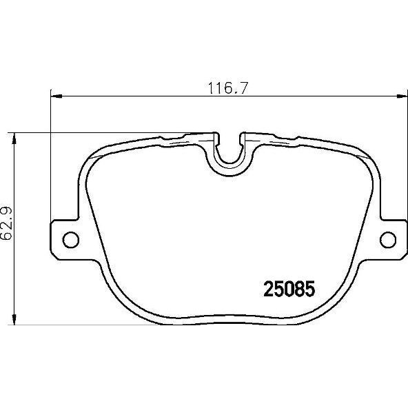 BREMBO ARKA FREN BALATASI. RANGE ROVER VOGUE. (LR025739)
