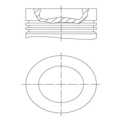 MAHLE PİSTON 81,00 MM (STD) T6/CRAFTER/CHXB/CXFA/CXGB/CXHA/DAWA/DASA 2.0 TDI 16> (04L107065AF)