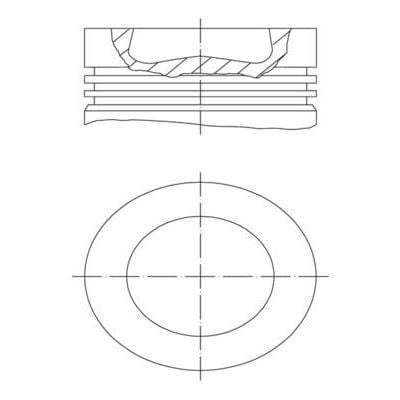 MAHLE PİSTON 81,00 MM (STD) T6/CRAFTER/CHXB/CXFA/CXGB/CXHA/DAWA/DASA 2.0 TDI 16> (04L107065AF)