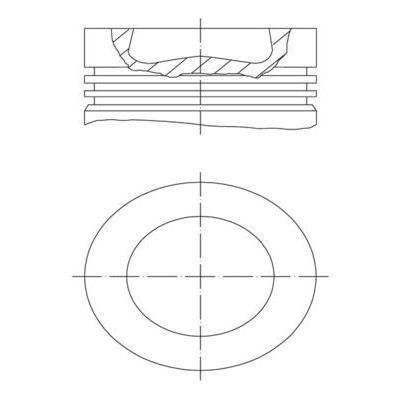 MAHLE PİSTON 81,00 MM (STD) T6/CRAFTER/CHXB/CXFA/CXGB/CXHA/DAWA/DASA 2.0 TDI 16> (04L107065AF)