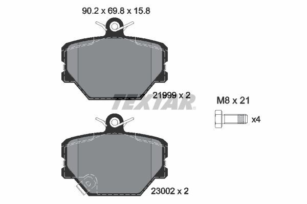 TEXTAR FREN BALATASI SMART ÖN (A4514210210)