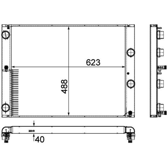 BEHR SU RADYATORU E60/E61/E63/E64 (17112282732)