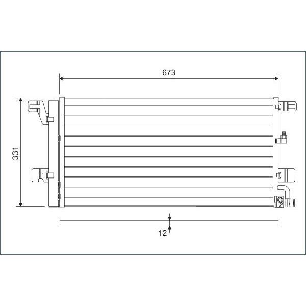 VALEO KLİMA RADYATÖRÜ A4/A5 16> (8W0816421H)