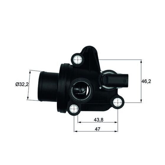 BEHR THERMO TERMOSTAT 87'C 166 168/414 (A1662030275)
