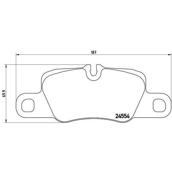 BREMBO FREN BALATASI ARKA PANAMERA (971698451A)
