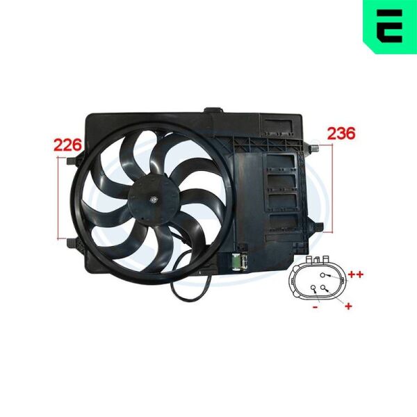 ERA KLİMA FANI KOMPLE MINI R50-52-53 03>07 (17117541092)