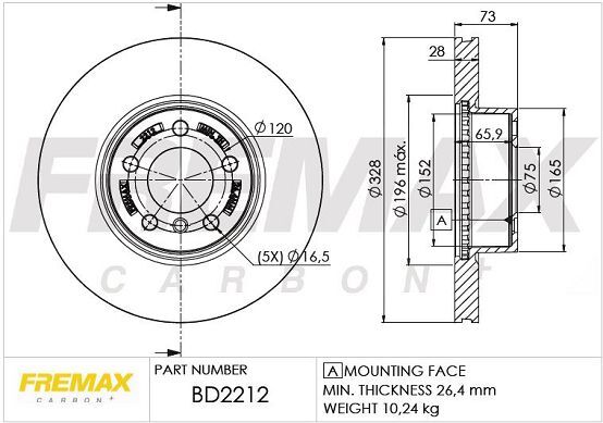 FREMAX ÖN FREN DİSKİ. F25-F26... (34106787490)