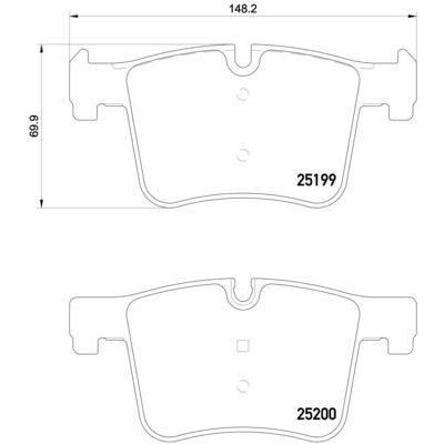 BREMBO FREN BALATASI ÖN F20/F22/F25/F30 (34106859181)