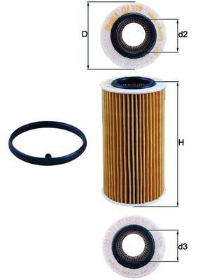 KNECHT YAĞ FİLTRESİ PASSAT,JETTAIII 2.0 FSİ (06D115562)