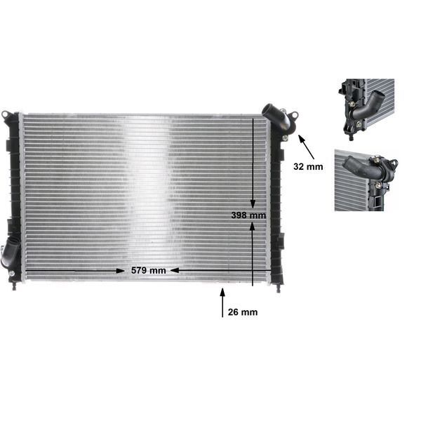 BEHR MINI COOPER SU RADYATÖRÜ R52 / R53 / S (17117570489)
