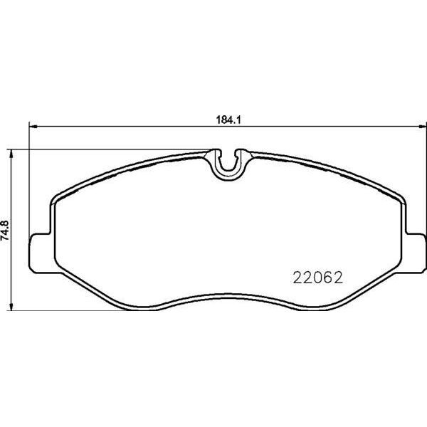 BREMBO ÖN FREN BALATASI. W447. VITO 2014-> (A4474200220)