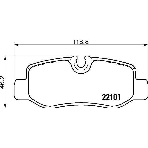 BREMBO ARKA FREN BALATASI. W447. YM. VİTO. (A4474200320)