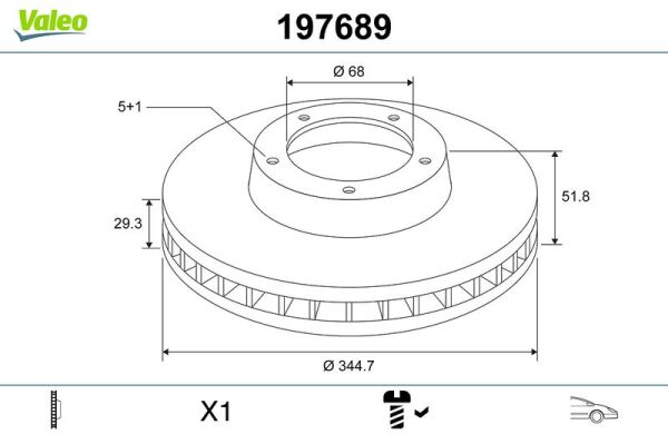 VALEO ÖN DİSK A4/A5 08> (8K0615301M)