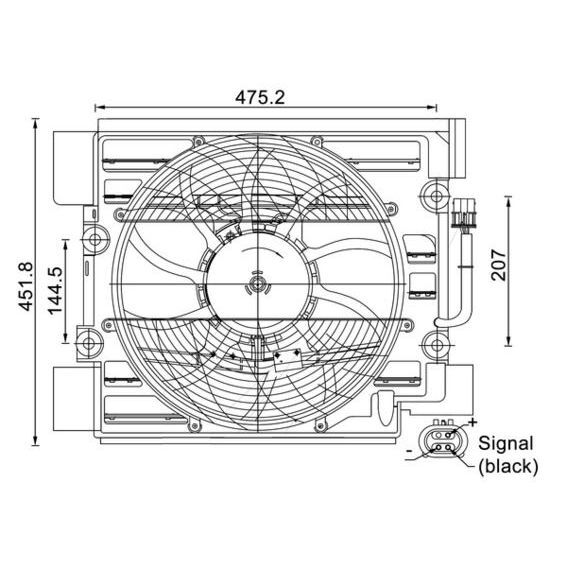 BEHR KOMPLE FAN E39 - 3 FİŞ (64546921395)
