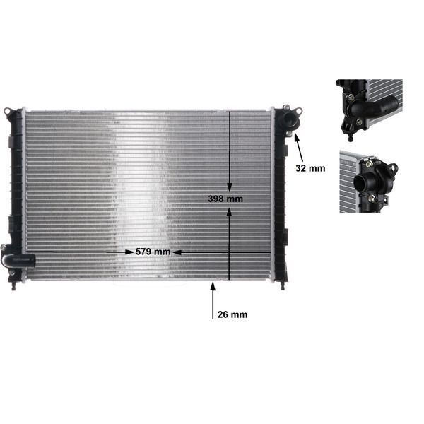 BEHR MİNİ COOPER SU RADYATÖRÜ R50/R52 (17117570821)