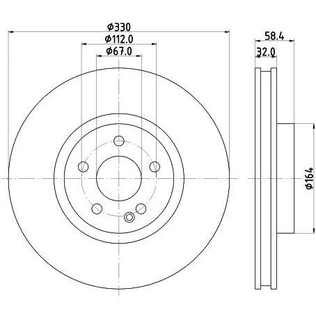 BREMBO FREN DİSKİ ÖN W447 (A4474210012)
