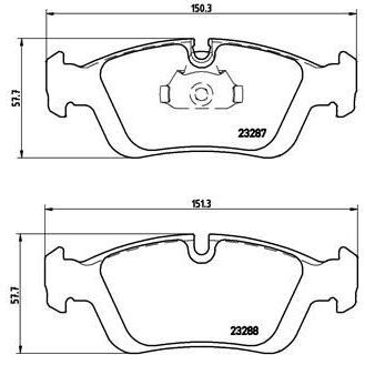 BREMBO FREN BALATASI ÖN E36/E46 (34116761244)