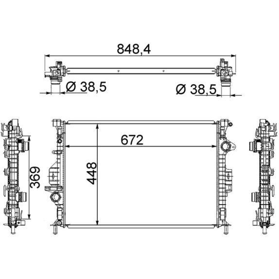 BEHR SU RADYATÖRÜ FREELANDER 2/EVOQUE 2,2/TD4 (LR039530)