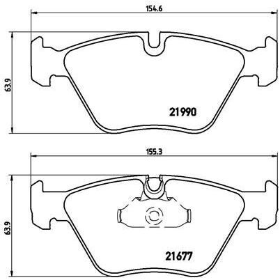 BREMBO FREN BALATASI ÖN E39 (34116761280)