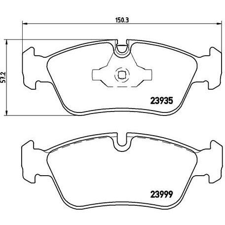 BREMBO FREN BALATASI ÖN E87 (34116769763)