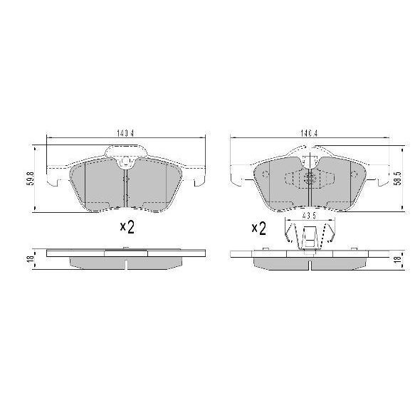 FREMAX ÖN FREN BALATASI. R50-R52-R53... (34116770332)