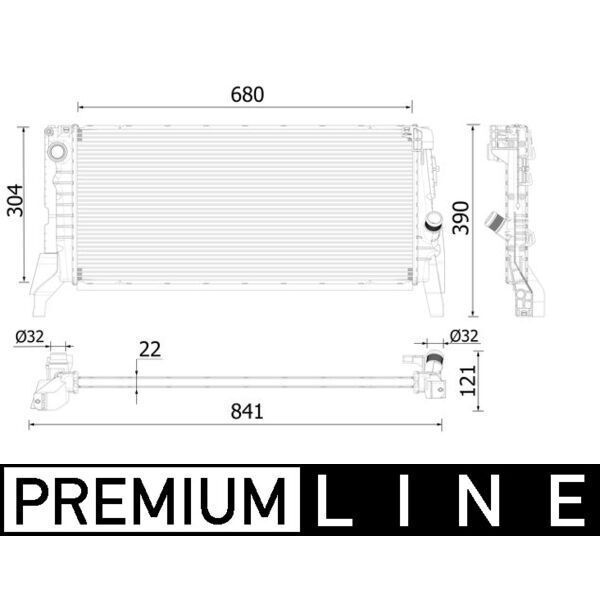 BEHR SU RADYATÖRÜ F45/F46/F48/F54/F55/F56/F57/F60 (17117617632)
