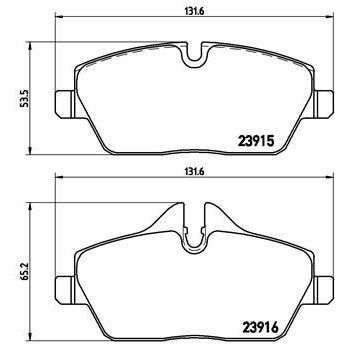 BREMBO FREN BALATASI ÖN E81/E82/E87 (34116774050)