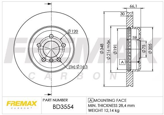 FREMAX ÖN FREN DİSKİ. F10-F12. 525-530... (34116775277)