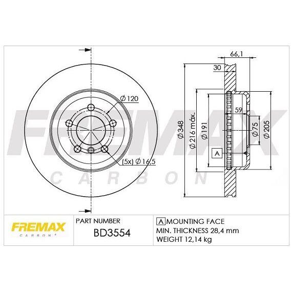 FREMAX ÖN FREN DİSKİ. F10-F12. 525-530... (34116775277)