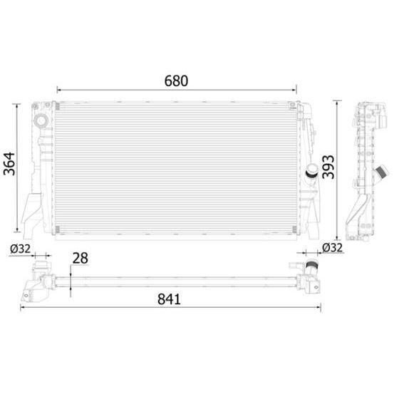 BEHR RADYATÖR F45/F46/F48/F55/F56/F57-B36/B38/B46 (17117617639)