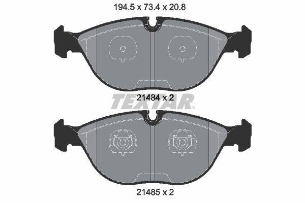TEXTAR FREN BALATASI E-38 ÖN 7.50 AMG 170/202/208/210/220 (A003420912041)