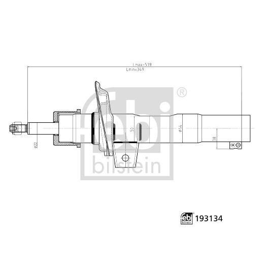 FEBI AMORTİSÖR ÖN CADDY/GOLF/JETTA/A3 04> (1K0413031BF)