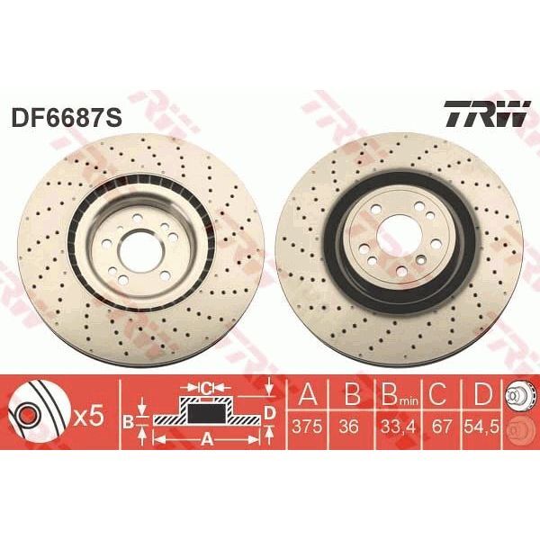 TRW ÖN DİSKİ W166 (A1664211600)