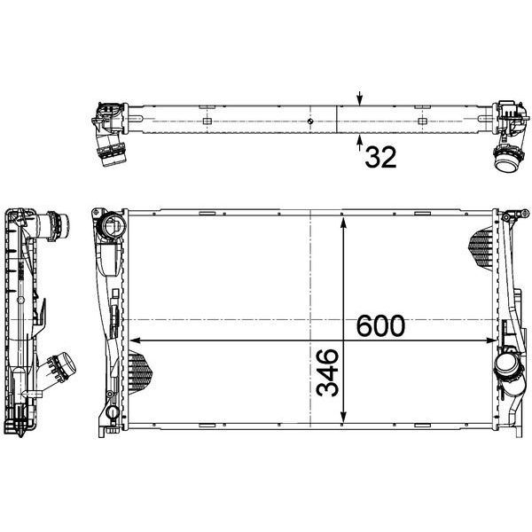 BEHR SU RADYATÖRÜ E81/87/90 LCİ/91 N47 OTOM. (17117788903)