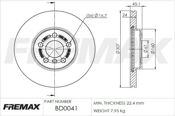 FREMAX ÖN FREN DİSKİ. F45-F46-F48... (34116799351)