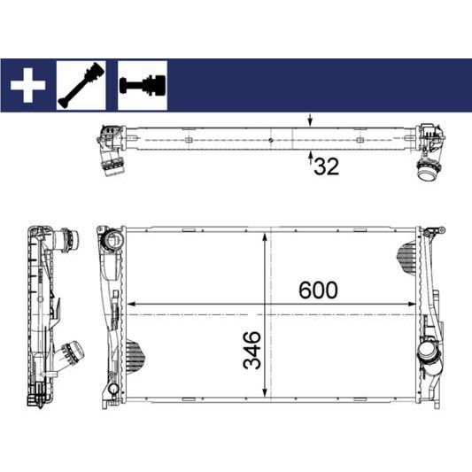 BEHR SU RADYATÖRÜ E87 E90 (17117790297)