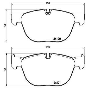 BREMBO FREN BALATASI ÖN E70 (34116852253)